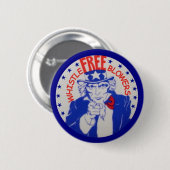 Badge Rond 5 Cm Souffleurs gratuits (Devant & derrière)