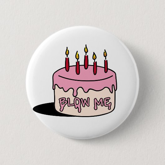 Badge Rond 5 Cm soufflez-moi (le garçon d'anniversaire) (Devant)