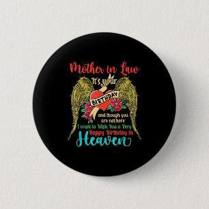 Badge Rond 5 Cm Souhaiter un joyeux anniversaire belle-mère au cie