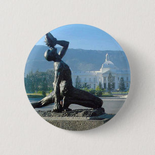 BADGE ROND 5 CM SOULAGEMENT DE TREMBLEMENT DE TERRE DU HAÏTI