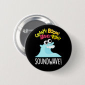 Badge Rond 5 Cm Sound Wave Funny Ocean Pun Dark BG (Devant & derrière)
