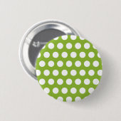 Badge Rond 5 Cm Soupe aux pois avec des points (Devant & derrière)