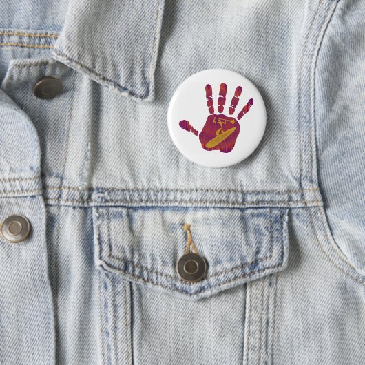 BADGE ROND 5 CM SOUPEZ LA MAIN (En situation)
