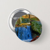 Badge Rond 5 Cm Source d'eau bleue (Devant & derrière)