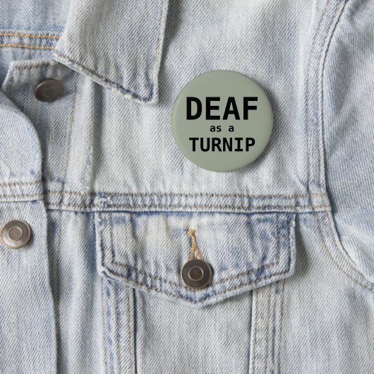 Badge Rond 5 Cm SOURD comme NAVET (En situation)