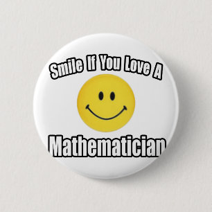 Badge Rond 5 Cm Souriez si vous aimez un mathématicien
