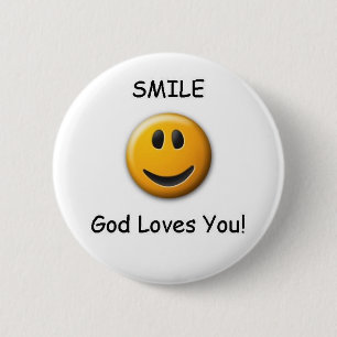 BADGE ROND 5 CM SOURIRE