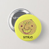 BADGE ROND 5 CM SOURIRE ! (Devant & derrière)