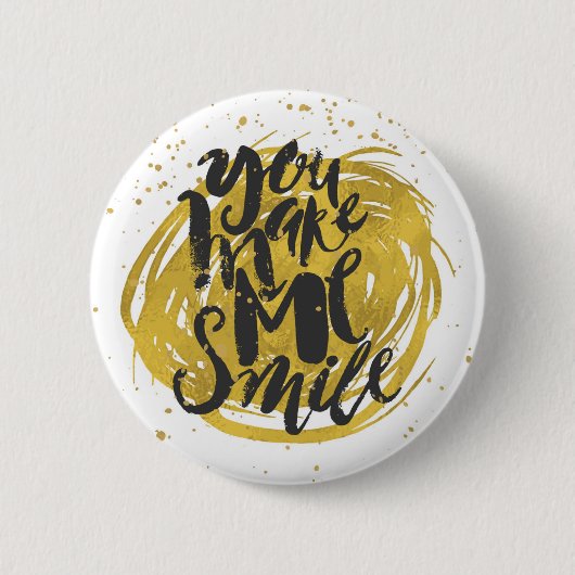 Badge Rond 5 Cm Sourire (Devant)