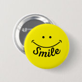 Badge Rond 5 Cm Sourire (Devant & derrière)