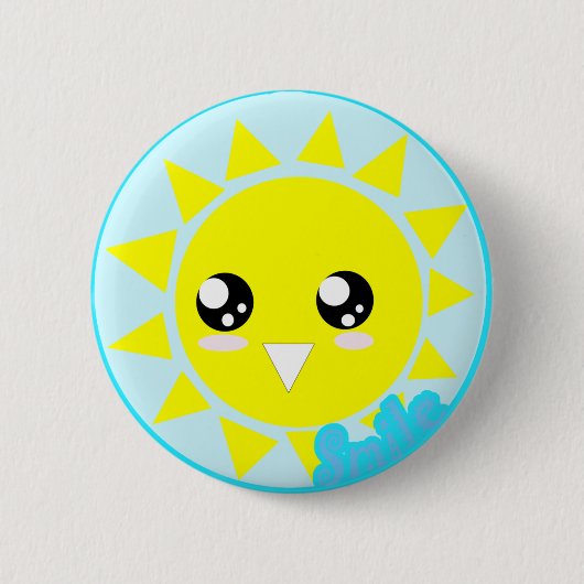 Badge Rond 5 Cm Sourire (Devant)