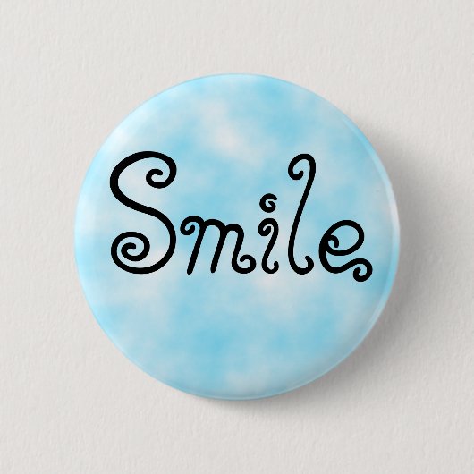 Badge Rond 5 Cm Sourire-bouton (Devant)