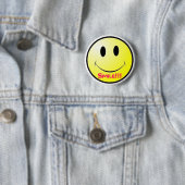 Badge Rond 5 Cm Sourire ! ! ! Bouton (En situation)