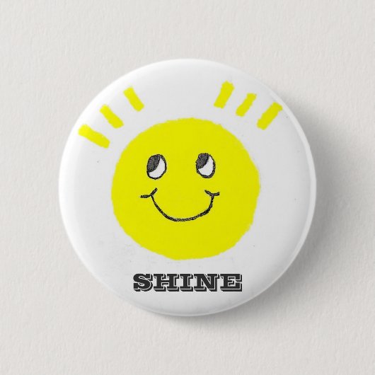 Badge Rond 5 Cm Sourire brillant (Devant)