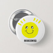 Badge Rond 5 Cm Sourire brillant (Devant & derrière)