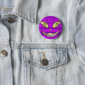 Badge Rond 5 Cm Sourire de Cheshire (En situation)