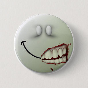 Badge Rond 5 Cm Sourire déplaisant