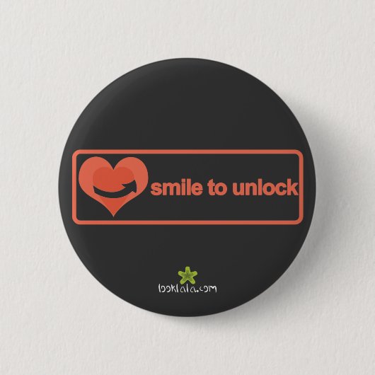 Badge Rond 5 Cm Sourire pour ouvrir le bouton (Devant)