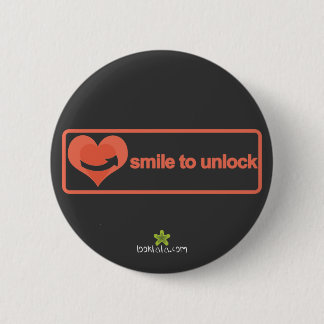 Badge Rond 5 Cm Sourire pour ouvrir le bouton