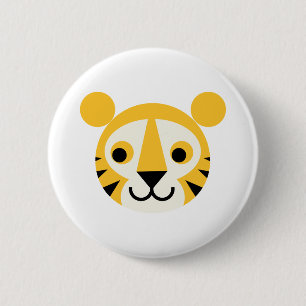 Badge Rond 5 Cm Sourire principal mignon de chats de grand chat de