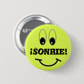Badge Rond 5 Cm sourire, Sonrie ! (Devant & derrière)