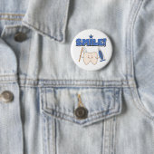 Badge Rond 5 Cm SOURIRE - T-shirts et cadeaux de dent (En situation)