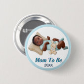 Badge Rond 5 Cm Sourires doux - Maman à être (Devant & derrière)