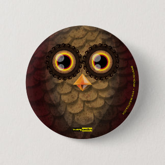 Badge Rond 5 Cm Sourires effrayants - le hibou
