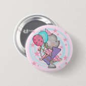 Badge Rond 5 Cm Souris 1er anniversaire T-shirts et cadeaux (Devant & derrière)