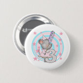 Badge Rond 5 Cm Souris 3e anniversaire T-shirts et cadeaux (Devant & derrière)