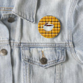 Badge Rond 5 Cm souris à café (En situation)