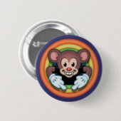 Badge Rond 5 Cm Souris d'Attitudy (Devant & derrière)