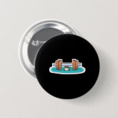 Badge Rond 5 Cm souris drôle de musculation (Devant & derrière)