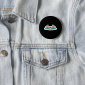 Badge Rond 5 Cm souris drôle de musculation (En situation)