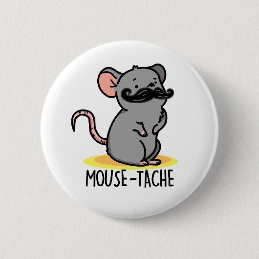 Badge Rond 5 Cm Souris Drôle Mouse Pun (Devant)