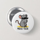 Badge Rond 5 Cm Souris Drôle Mouse Pun (Devant & derrière)
