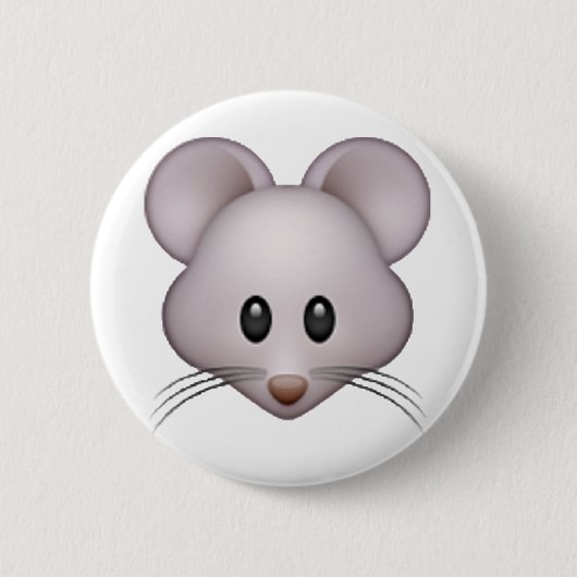 Badge Rond 5 Cm Souris - Emoji (Devant)