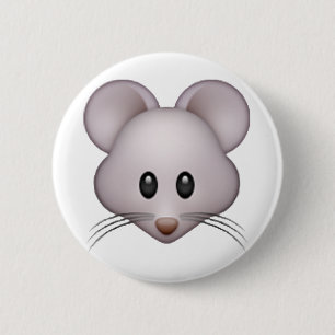 Badge Rond 5 Cm Souris - Emoji