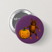 Badge Rond 5 Cm Souris Maison (Devant & derrière)