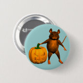 Badge Rond 5 Cm Souris Maison (Devant & derrière)