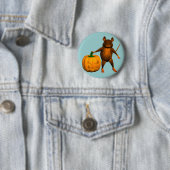 Badge Rond 5 Cm Souris Maison (En situation)