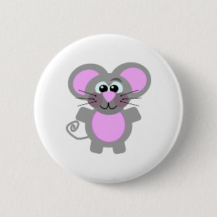 Badge Rond 5 Cm souris mignonne Goofkins