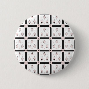 Badge Rond 5 Cm Souris Rose Design Motif sans couture - Décor mign