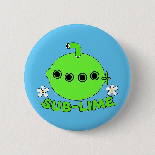 Badge Rond 5 Cm Sous chaux sublime (Devant)