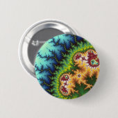 Badge Rond 5 Cm Sous la forêt - bouton de fractale (Devant & derrière)