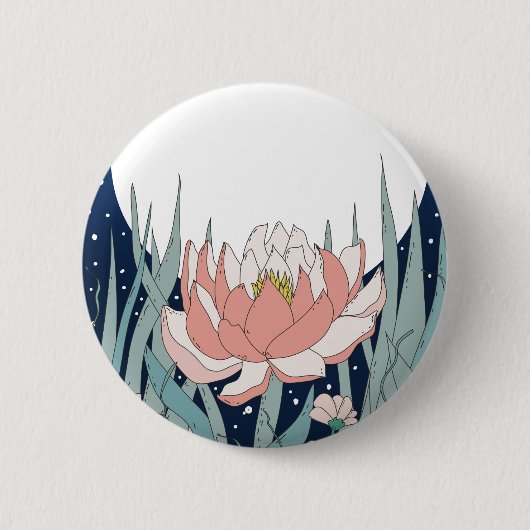 Badge Rond 5 Cm Sous la lune (Devant)