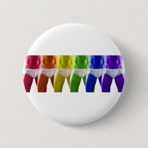 Badge Rond 5 Cm Sous-vêtements arc-en-ciel pour hommes