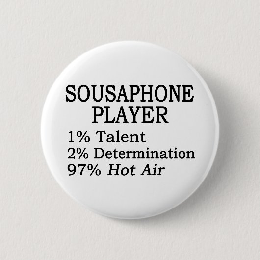 Badge Rond 5 Cm Sousaphone Player Hot Air (Devant)