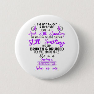 Badge Rond 5 Cm Soutenez les dons de guerriers de Crohn
