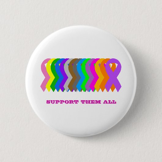 Badge Rond 5 Cm Soutenez-les tous (Devant)